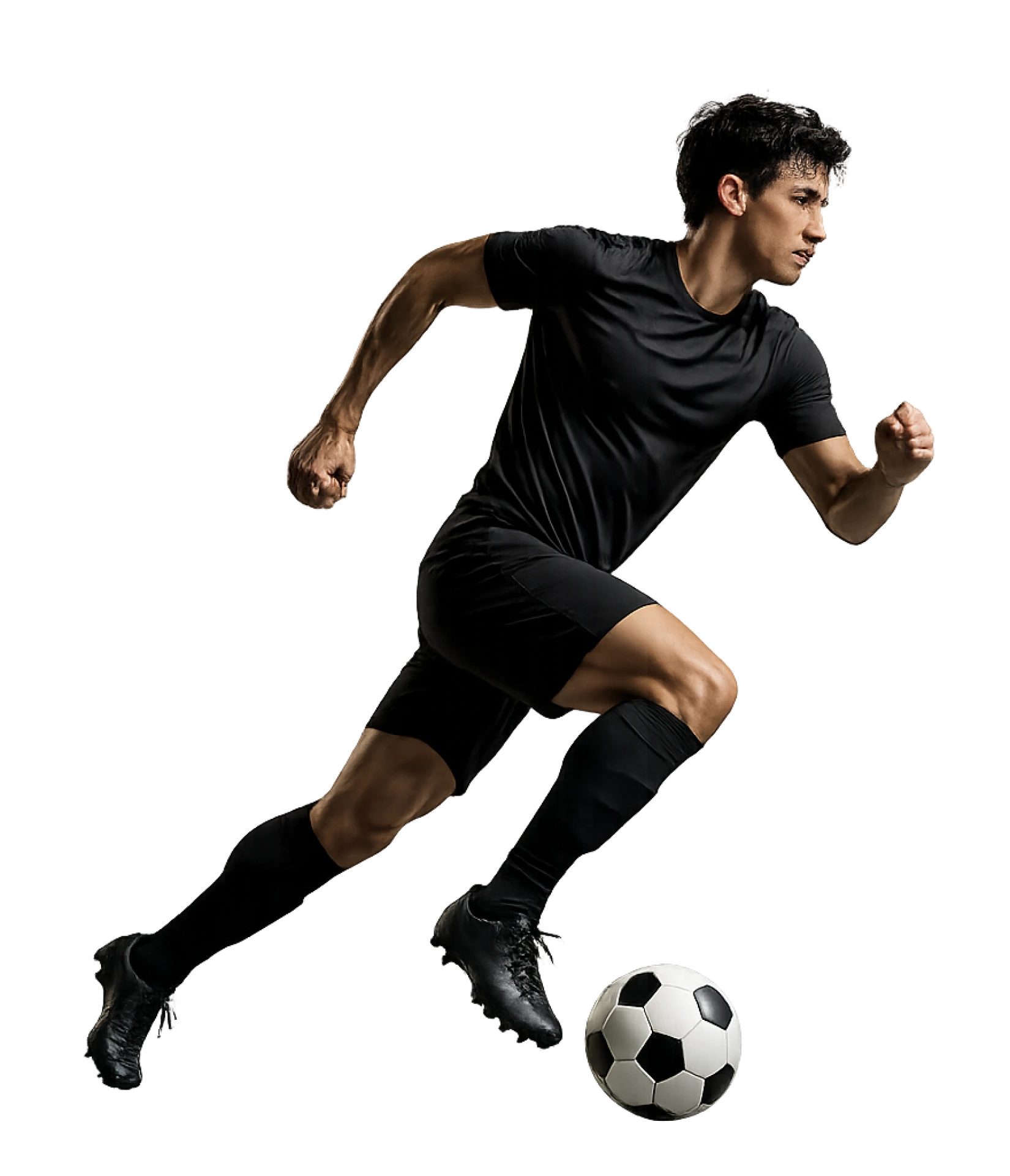 Futbolista con balón